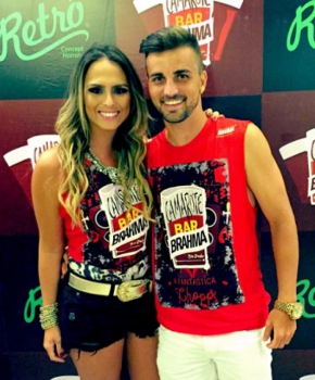 Rafael Longuine e sua esposa Aline Lima