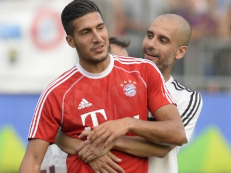 Emre Can e Pep Guardiola - Bayern de Munique