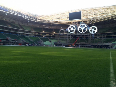 Diretor dá 'nota 8' ao gramado do Allianz Parque após show; veja fotos