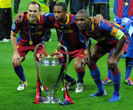 Iniesta, Keita e Abidal - Final Liga dos Campeões 2011