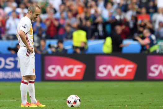 Iniesta - Itália x Espanha Eurocopa 2016