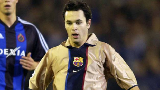 Estreia de Iniesta pelo Barcelona