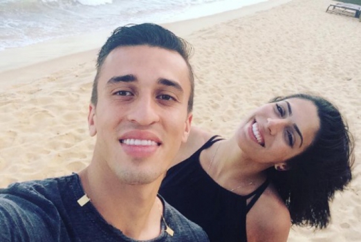 João Schmidt e a namorada Beatriz