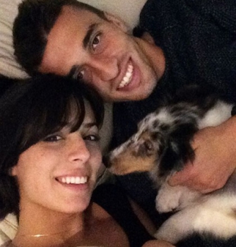 João Schmidt e a namorada Beatriz