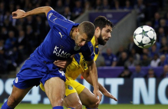 Felipe e Slimani - Leicester x Porto