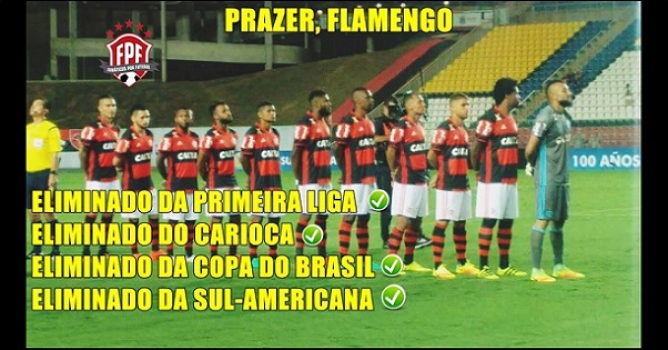 Rivais não perdoam eliminação do Flamengo