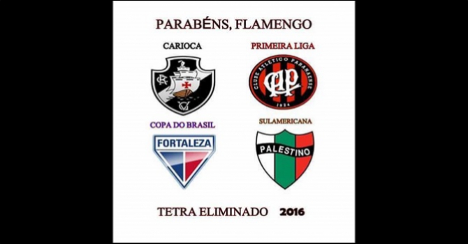 Rivais não perdoam eliminação do Flamengo