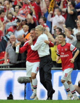 Podolski e Wenger