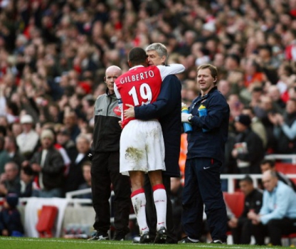 Gilberto Silva e Wenger