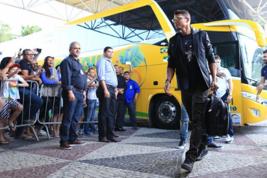 Thiago Silva - Chegada da Seleção em Natal