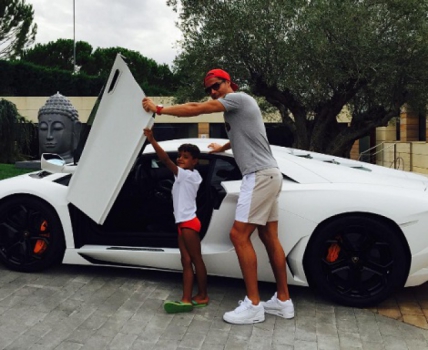 Cristiano Ronaldo e filho