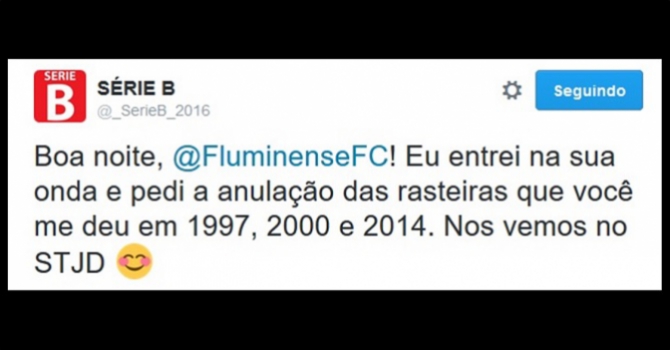 Fluminense não escapou das gozações dos rivais