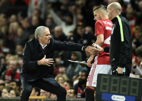José Mourinho e Schneiderlin - Manchester United x Manchester City
