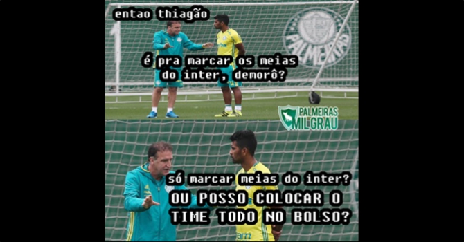 Torcedores do Palmeiras brincam com rivais na web