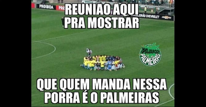 Torcedores do Palmeiras brincam com rivais na web