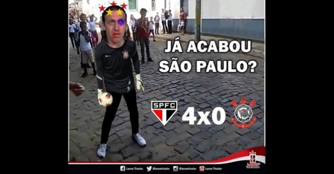 Goleada no Majestoso virou piada na web