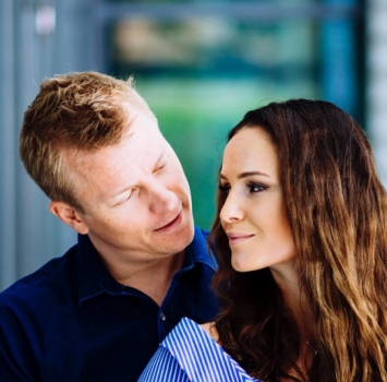 Kimi Raikkonen e esposa Minttu