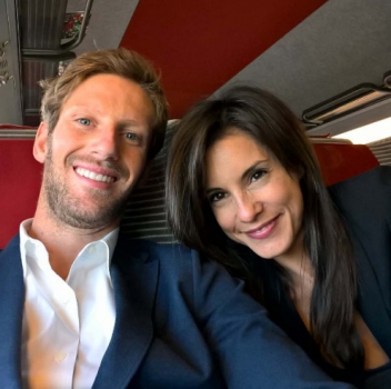 Romain Grosjean e esposa Marion