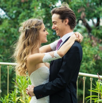 Esteban Gutiérrez e esposa