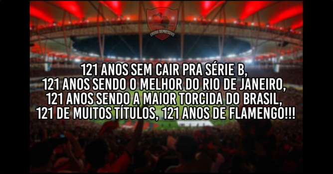 Torcedores do Flamengo comemoram os 121 anos