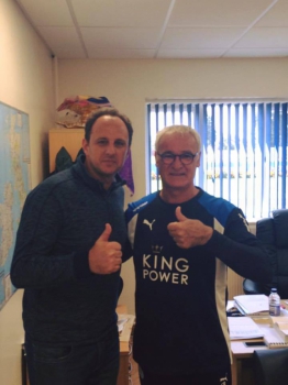 Rogério Ceni - Com Claudio Ranieri, Treinador do Leicester