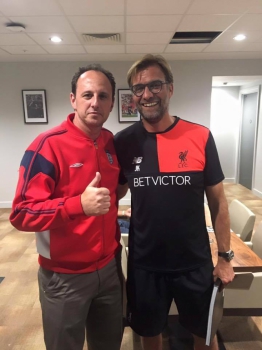 Rogério Ceni - Com Jurgen Klopp, técnico do Liverpool