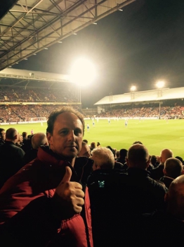 Rogério Ceni - Em Londres, assistindo a partida entre Crystal Palace x Liverpool