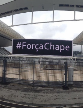 Arena Corinthians divulga mensagem de solidariedade