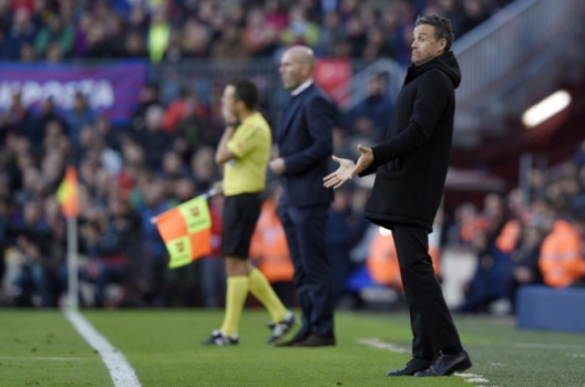 Luis Enrique e Zidane - Barcelona x Real Madrid