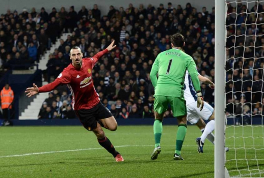 West Bromwich x Manchester United - Gol Ibra
