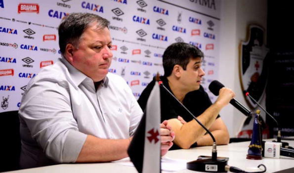 Vasco - Coletiva de imprensa do Eurico Brandão e Anderson Barros na sala de imprensa do São Januário
