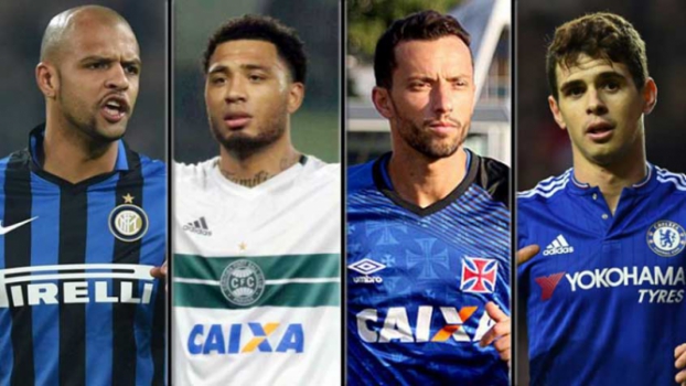 montagem - Felipe Melo, Kazim, Nenê e Oscar