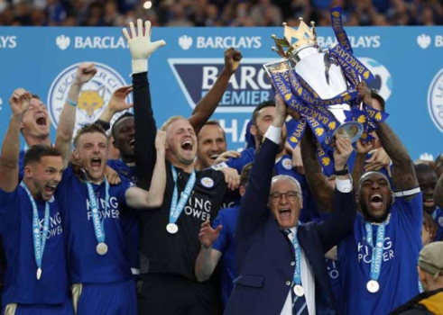 A grande surpresa da Europa veio da Inglaterra, com o tÃtulo do Leicester