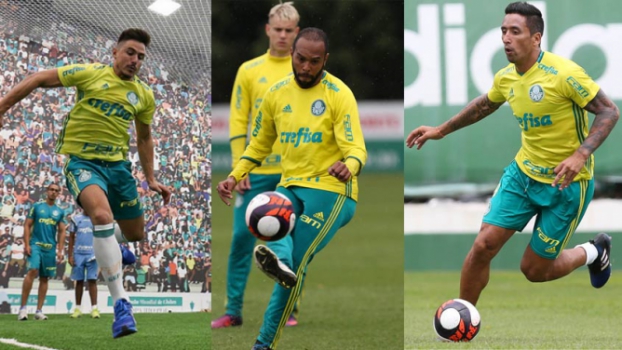 Sem Borja e Pratto, Verdão prestigia trio que briga por vaga no ataque