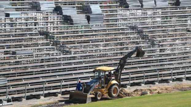 Construção do estádio Luso Brasileiro