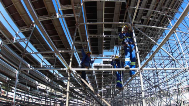 Construção do Estadio Luso Brasileiro