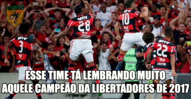 Rubro-negros encheram a web com memes após goleada sobre o San Lorenzo