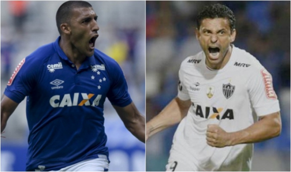 Montagem - Cruzeiro x Atlético