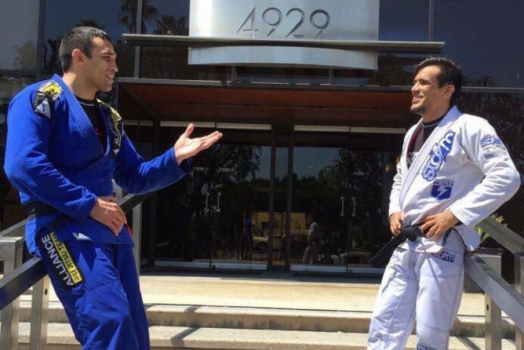 Fabricio Werdum é treinado por Carlos Cobrinha, pentacampeão mundial peso-pena