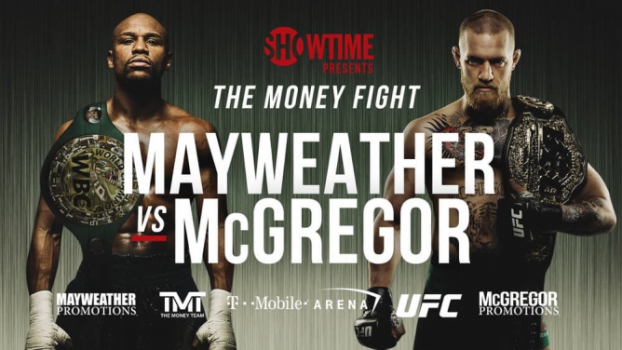 Modelos amadores de pôsteres para Floyd Mayweather Vs Conor McGregor também circulam na internet