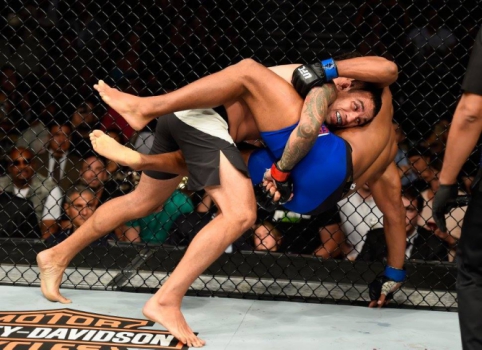 Fabricio Werdum perdeu para Alistair Overeem no UFC 213