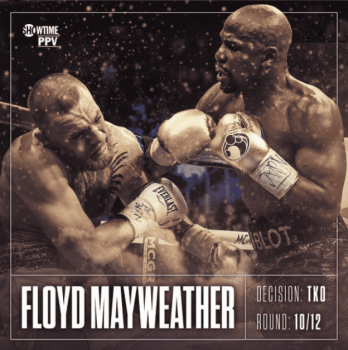 Floyd Mayweather Jr. nocauteou Conor McGregor em luta de dez rounds