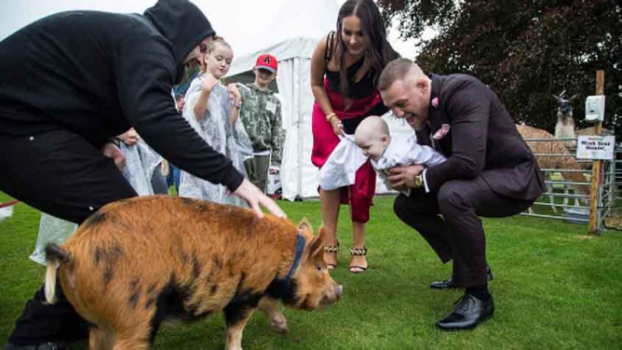 Conor McGregor faz mega festa para batizado de filho