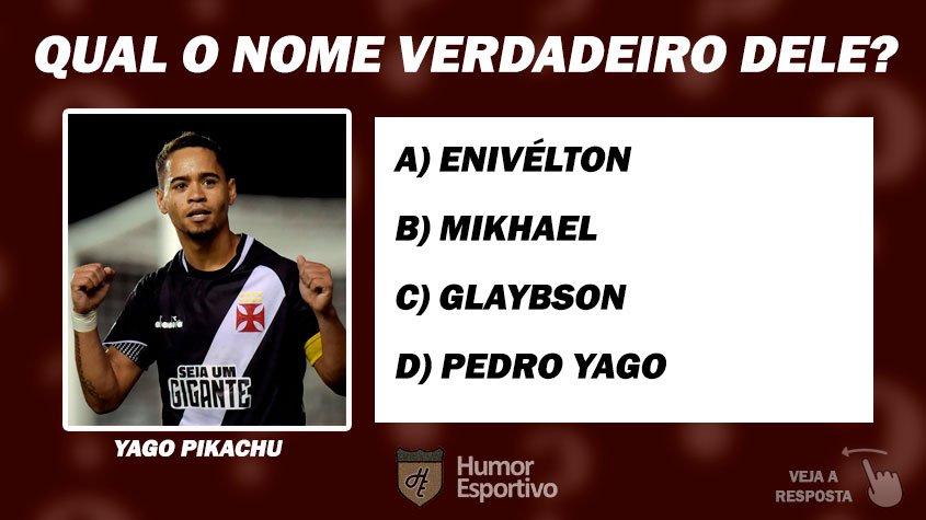 QUIZ: Você consegue acertar o nome verdadeiro de 20 jogadores? – LANCE!