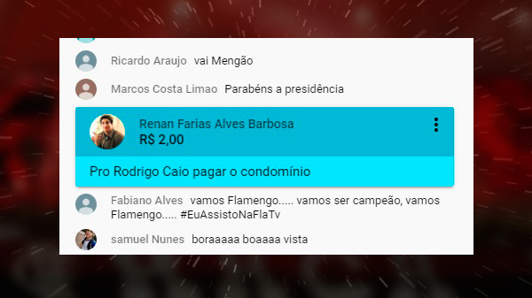 Rubro-negros usam bom humor em transmissão da Fla TV; veja