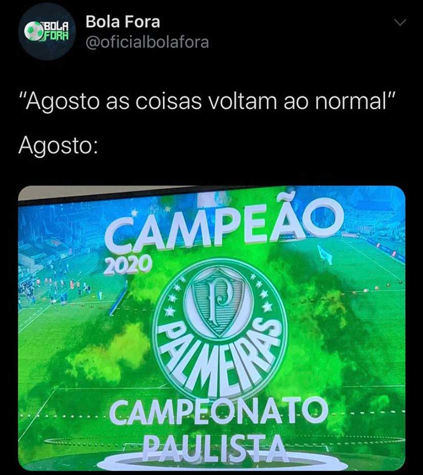 Os melhores memes do título paulista do Palmeiras contra o Corinthians