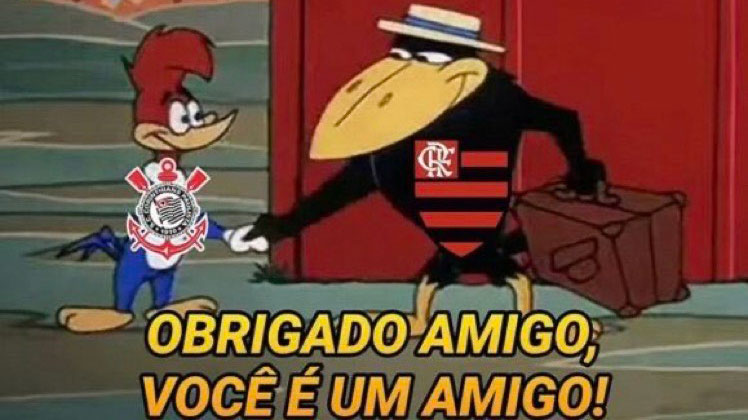 Flarinthians?!  Memes e vídeos da união Corinthians e Flamengo vs  Palmeiras na Libertadores 2021 