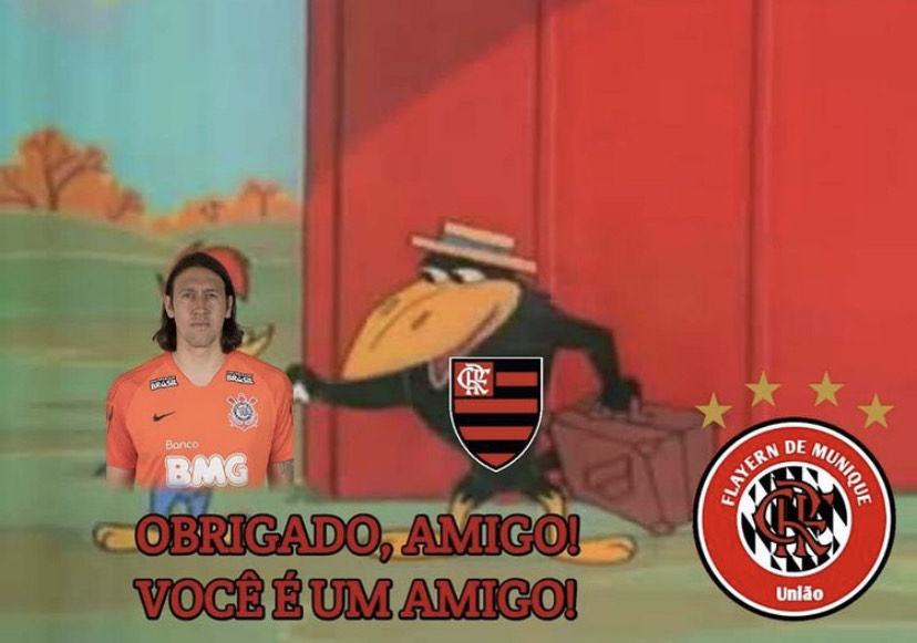 Flarinthians?!  Memes e vídeos da união Corinthians e Flamengo vs  Palmeiras na Libertadores 2021 