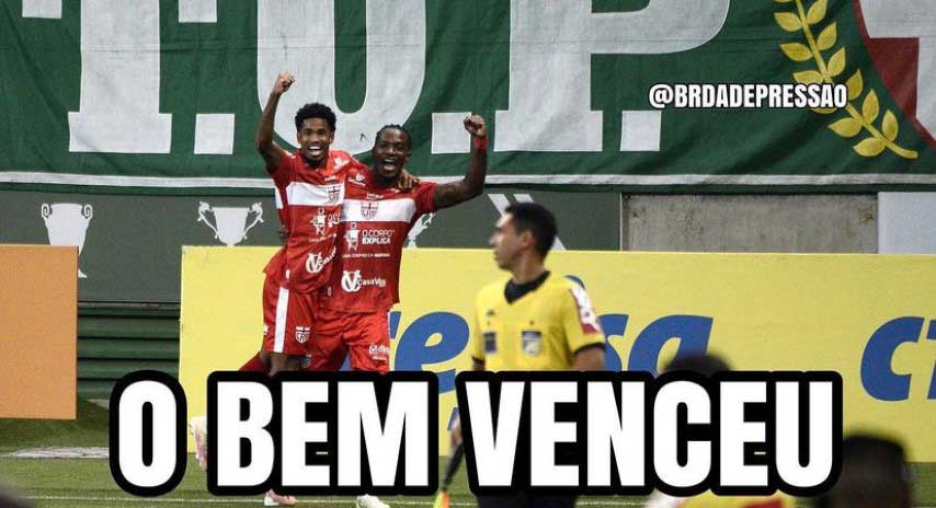 Fim da música e plaquinha do BBB: veja os memes do título do Palmeiras