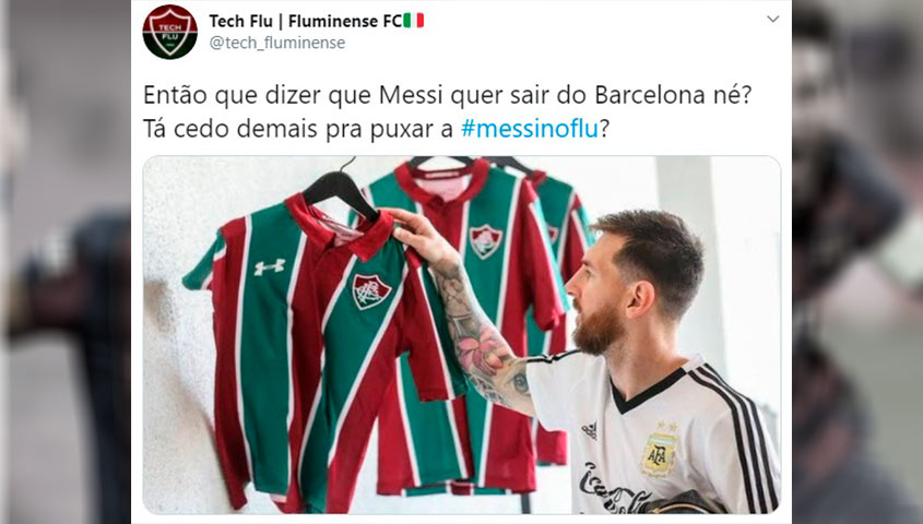 Messi no Brasil? Torcedores sonham com craque vestindo camisas de clubes  brasileiros – LANCE!